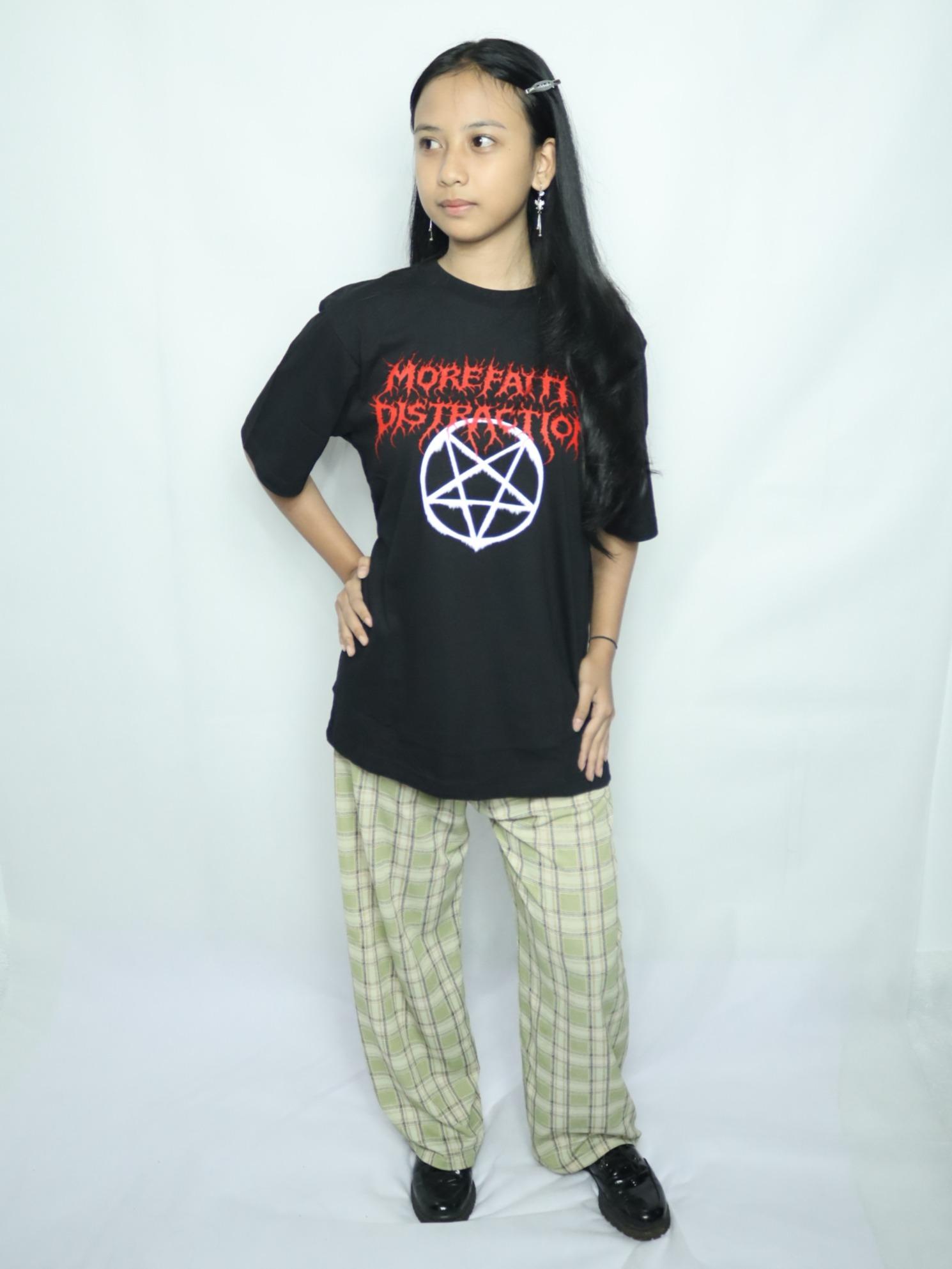 T-SHIRT MOREFAITH DISTRACTION - DEMONIC / ATASAN / KAOS UNISEX / 24s